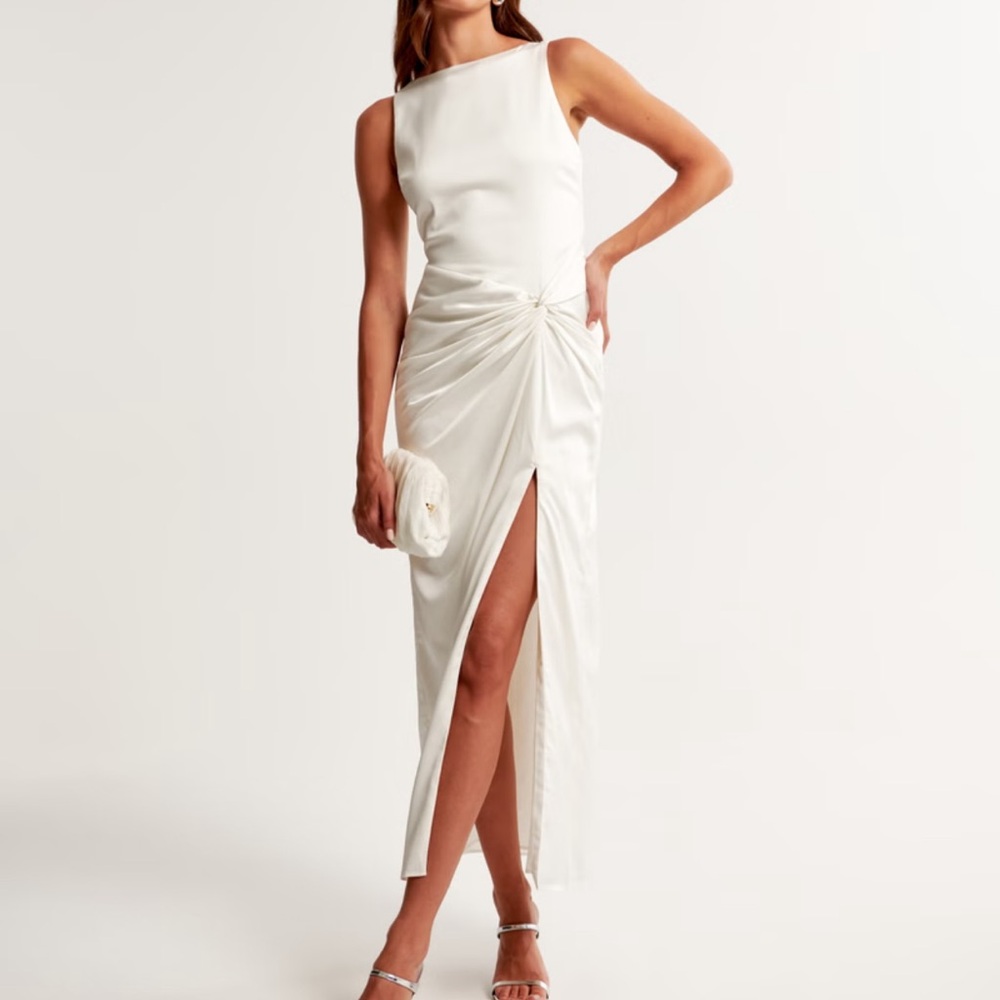 Draped Skirt Maxi Dress